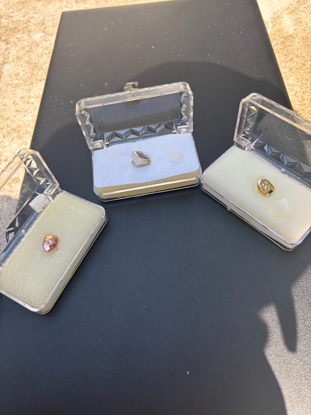 Solid 925 Sterling CZ Silver Single Tooth Grillz Real Custom Hip Hop Grills Caps