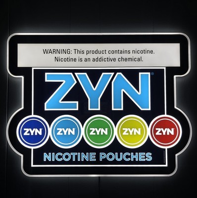 ZYN Acrylic LED Sign ZYN Rewards Lighted Advertising 