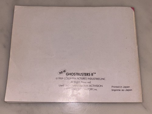 Notice Nintendo NES New Ghostbusters II Très Bon État Rare - Version FRA - Photo 2/3