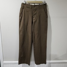 Vintage 40s 50s Field Trousers Wool Serge Military US Army Outdoor 29x31