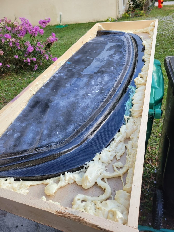 Porsche 944 Turbo 944 S2 fibra de vidrio fibra de carbono alerón delantero, divisor Foto 4 de 4