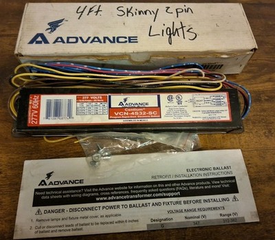 Advance VCN4S32SC Program Rapid Start Electronic Ballast 277V 60 Hz