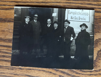 RPPC Europäische Lichtbild AG Breslau Germany Film Photo Company 1920 Weimar Era