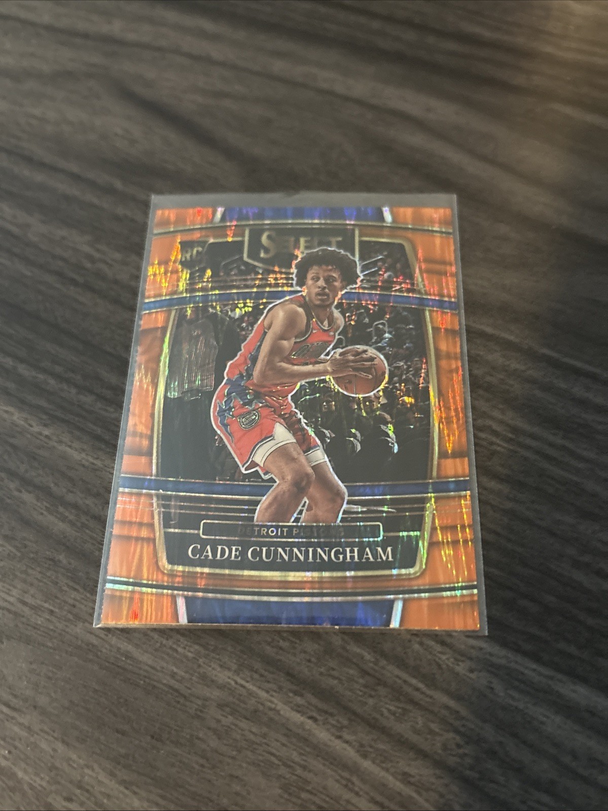 2021 Panini Select #11 Concourse Cade Cunningham Orange Flash Prizm Rookie RC SP