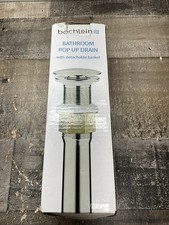 BARCHLEIN BRUSHED NICKEL BATHROOM POP UP DRAIN WITH DETACHABLE BASKET B097YB216G