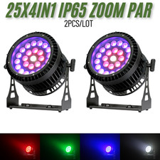IP65 25x12w 4in1 Led Zoom Par Light Rings Individual Control DJ Stage Light 2pcs