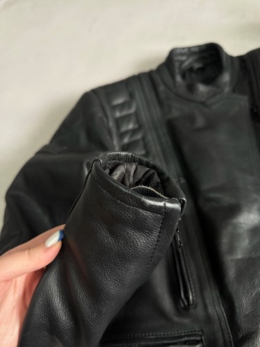 Belstaff Racing Leather Jacket Black Mens S Size F1 Formula Uno Rare Luxury - Picture 8 of 21