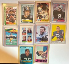 1950's--1980s HoFsTopps # 4 lot(10) $$vintage football🏈 Card Lot