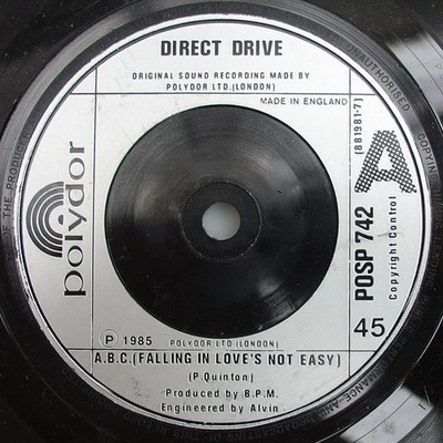 Direct Drive - A.B.C. (Falling In Love's Not Easy) (7'', Single, Sil) (Near Mint 