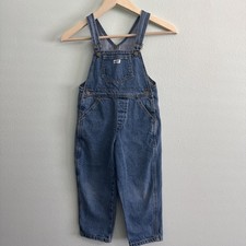 Vintage 80s/90's Baby Guess Jeans Overalls Size 6 Blue Denim Logo Retro Mall USA