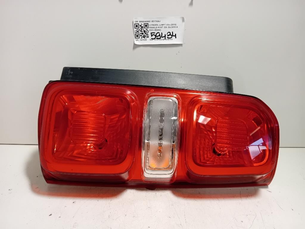 FANALE STOP POSTERIORE DESTRO DX PER CITROEN Jumpy Combi 9808243080 DV6FDU-BHS-