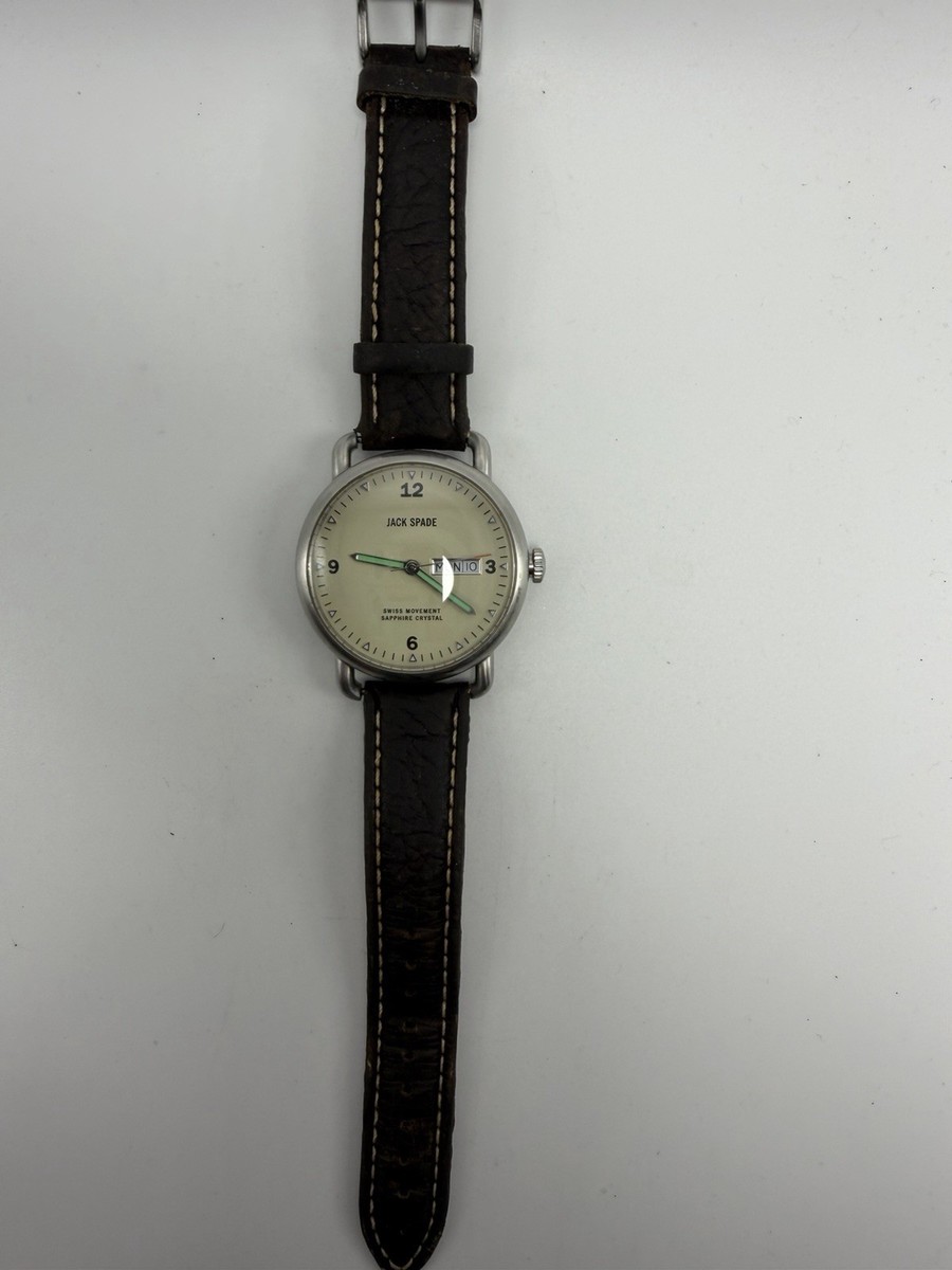 Jack Spade Mens Watch New Battery 42MM 8