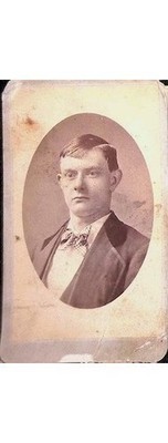 1900s Cleveland OH Young Man Spectacles Bowtie Portrait Ryder's Studio Photo