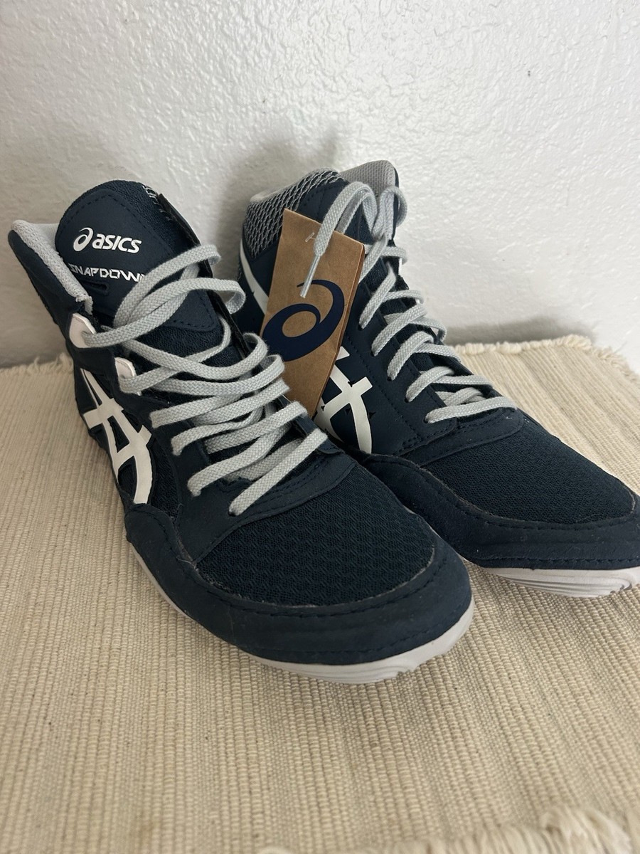 Mens Asics Snapdown 3 Wrestling Shoes Carrier Gray White  display picture 2
