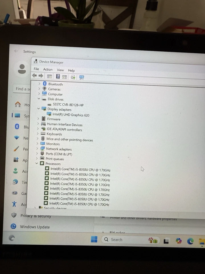 Toshiba Portege X30T-E i5-8350U 16GB DDR3 128GB SSD, TECLADO Azul Oscuro -Bueno Foto 3 de 4
