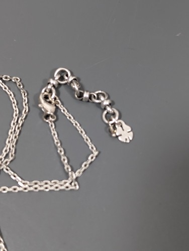 Lucky Brand Reversible Faux Shell Teardrop Pendant Long Chain Necklace 32" - Picture 7 of 8
