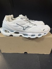 Scarpe da corsa Mizuno Wave Prophecy 11S sneakers bianco/grigio taglia 10 nuove senza scatola