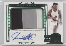 2022-23 Leaf Trinity Holo Green /20 Jabari Walker #PA-JW2 Patch Auto 0i0h