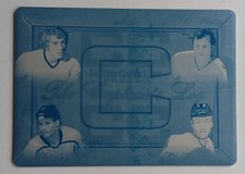 2020-21 Leaf ITG Used Cyan Captain's Log Printing Plate 1/1 Philadelphia Flyers 