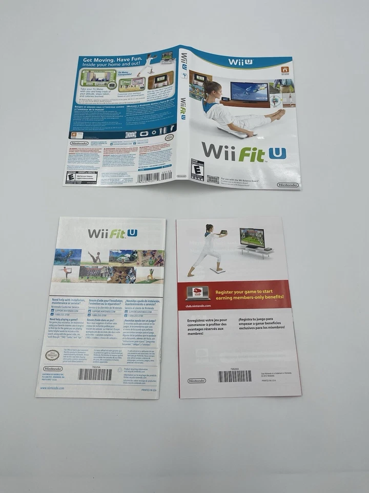Wii Fit U (Nintendo Wii U, 2014) Cover Art And Manual Only - No Game - Image 2 of 3