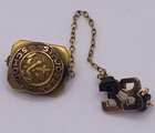 School Gold Tone Lapel Pin Vintage 1933 St Joseph Missouri