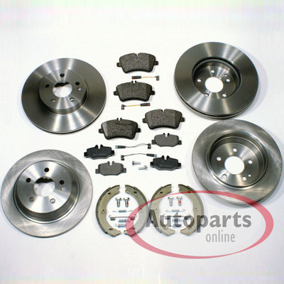 Bremsen Set Ø 330 mm + 300 mm Beläge vorne hinten für Mercedes Vito Tourer W447