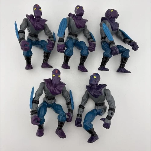 Lot Of 5 Foot Soldiers - Vintage 1988 TMNT Teenage Mutant Ninja Turtles Figure