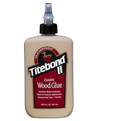 Cross-Linking Polyvinyl Acetate Dark Wood Glue, 8 Oz, Bottle, Light, Liquid, ...