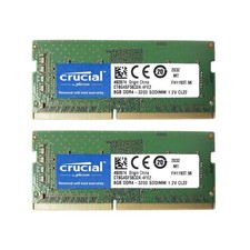 New Crucial 16GB 2X8GB DDR4 3200MHz PC4-25600 260-Pin Laptop SODIMM Memory Ram
