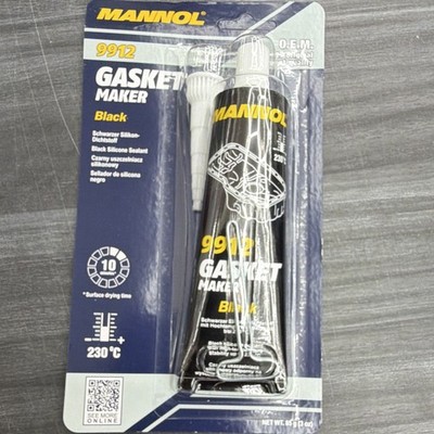 MANNOL 9912 Gasket Maker Black Silikon Dichtmasse 85 g hitzebeständig bis 230 °C