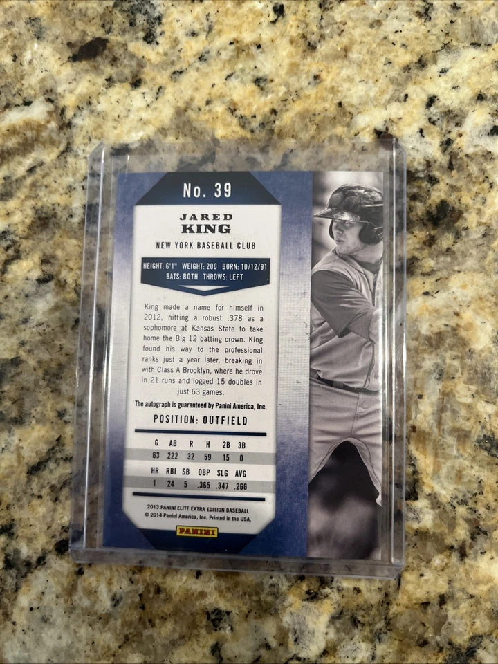 2013 Panini Elite Extra Edition #39 Jared King Auto /669 - Image 2 of 2