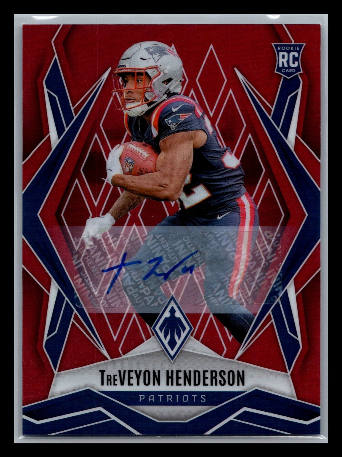 2025 Panini Phoenix - Rookies TreVeyon Henderson #187 Red /99 (RC)