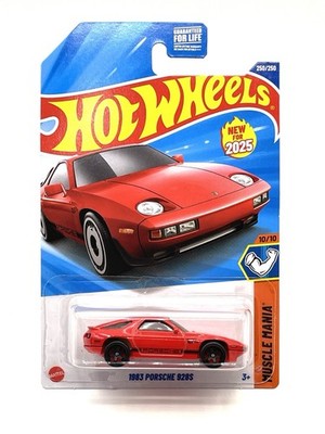 2025 Hot Wheels 1983 Porsche 928S (red) #250 SUPER CUSTOM WHEEL