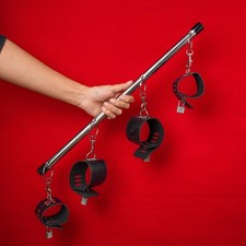 Bondage Open Leg Bar Handcuffs Ankle Cuffs Restraint Lockable Slave fot Couples