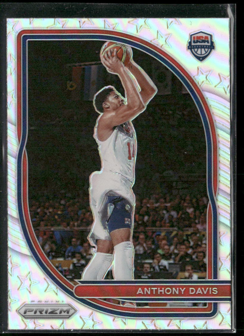 2020-21 Panini Prizm #8 Anthony Davis USA Basketball Prizms Silver