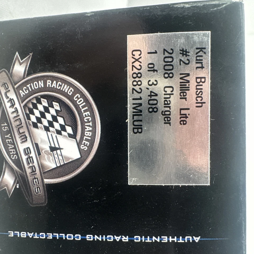 Action Racing Collectibles NASCAR Kurt Busch #2 1:24 Scale Stock Car Adult NEW - Image 3 of 4