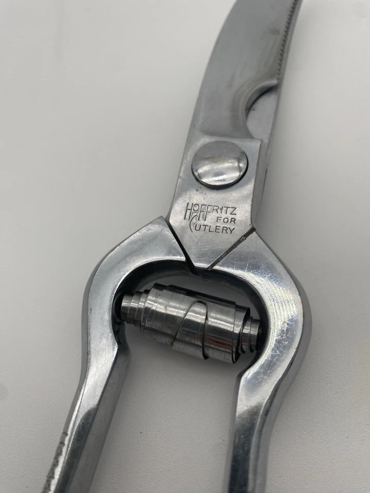 Hoffritz Poultry Kitchen Shears Vintage NYC Chrome-Plated Utility Scissors - Image 2 of 4