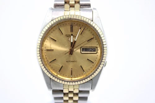 Vintage Seiko 5 Champagne Dial Watch Ref 7009-3110 Automatic SPARES/REPAIRS