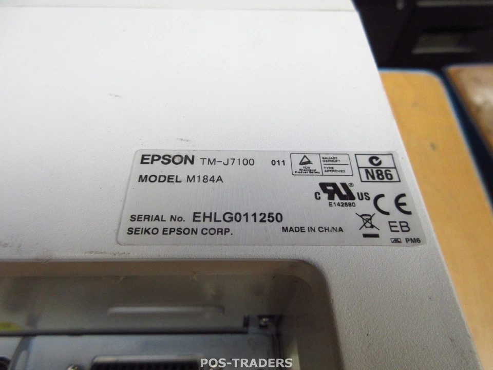 Epson TM-J7100 M184A POS Inkjet Slip Receipt USB + SERIAL Drucker Weiss INCL PSU - Bild 4 von 4
