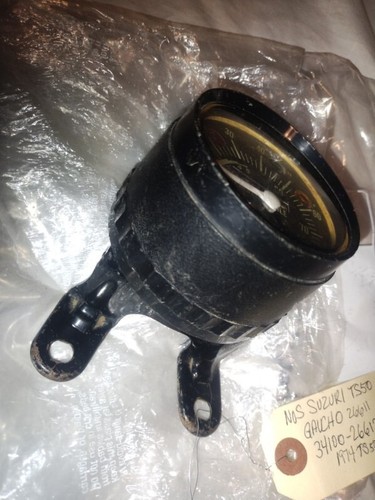 Nuevo de Lote Antiguo Suzuki 34100-26612 26611 TS50 Velocímetro con Soporte Nuevo Gaucho MPH EE. UU. - Imagen 8 de 10