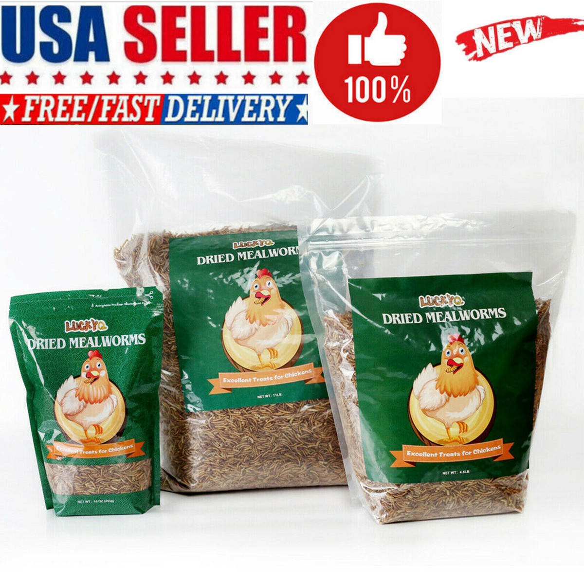 Wholesale Bulk Dried Mealworms for Wild Birds Food Blue Bird Chickens Hen Treats