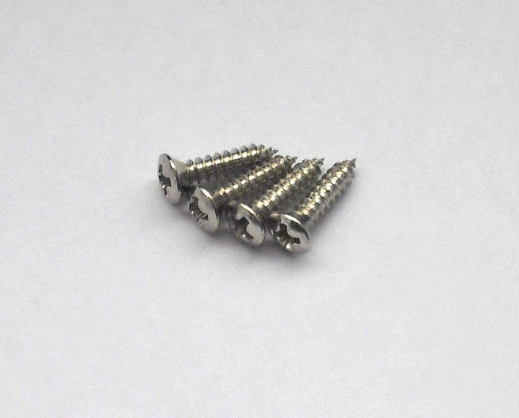 4 Göldo Humbucker Frame Screws / Pickguard Screws Nickel