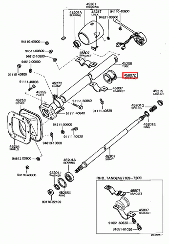Genuine Toyota LandCruiser FJ45 FJ43 FJ42 FJ40 Steering Column Mounting Grommet - Picture 4 of 20