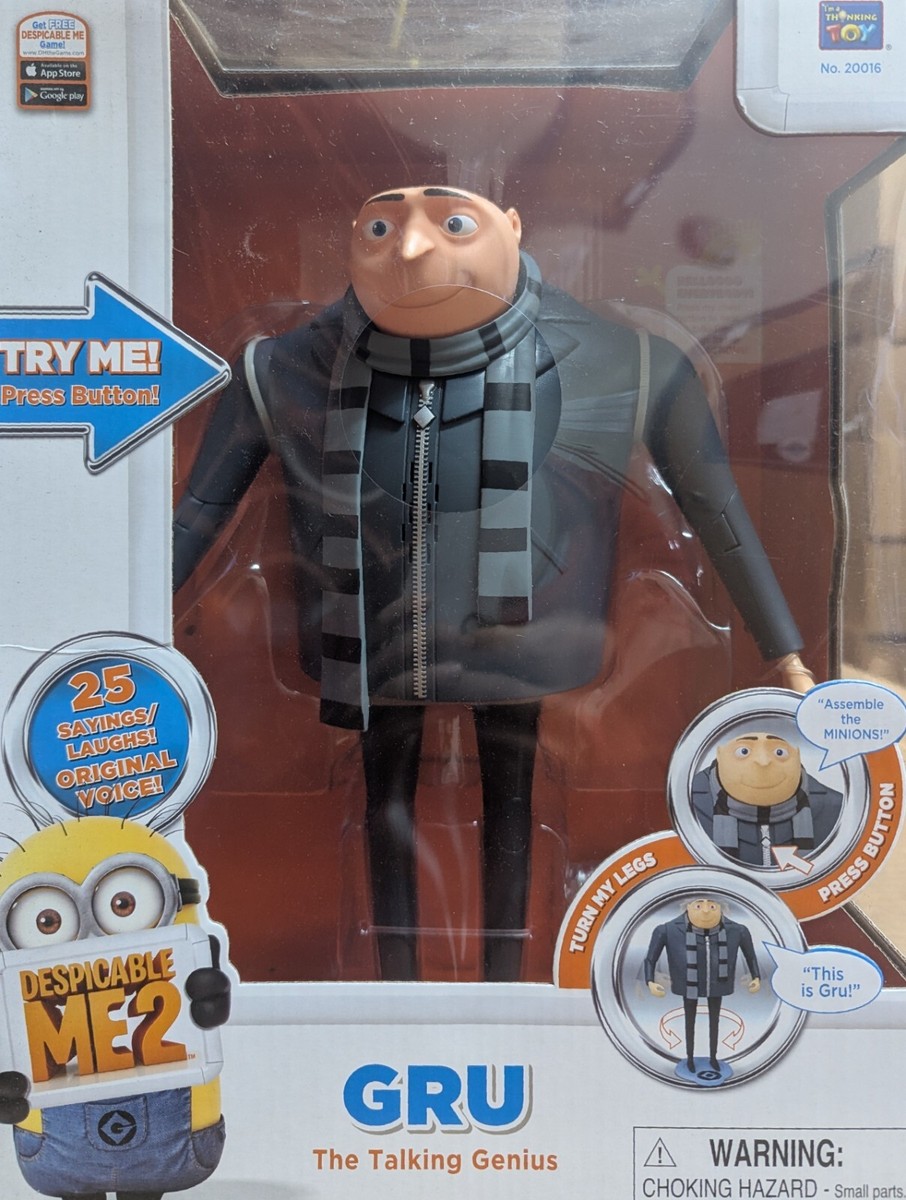 New Despicable Me 2 Gru The Talking Genius 11 inch Action Figure
