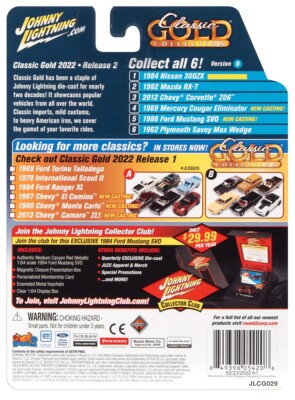 JOHNNY LIGHTNING 1:64 2022 RELEASE 2, CLASSIC GOLD 6 PC SET