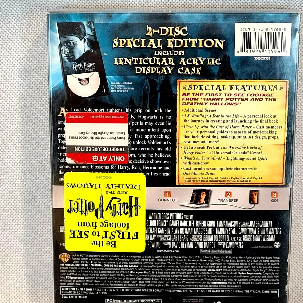 Harry Potter And The Half Blood Prince TARGET DELUXE EDITION DVD