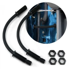 12 Inch Black Stainless Steel Door Loom  Pair Keep It Clean KICDLOOMBLBK 