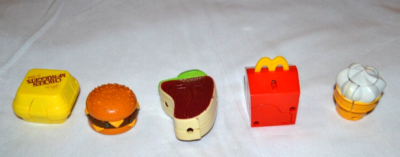 Transforming McDonalds Happy Meal Toys Set/5 Steak (VHTF