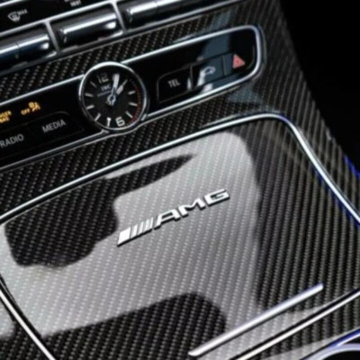 Mercedes AMG Emblem für Mittelkonsole Armaturenbrett Innenausstattung aufkleber - Bild 1 von 4