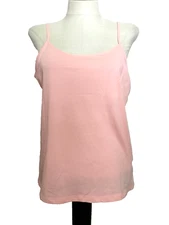 TIME AND TRU PINK CORAL ADJUSTABLE STRAPS STRETCH KNIT CAMI/TANK Sz M*